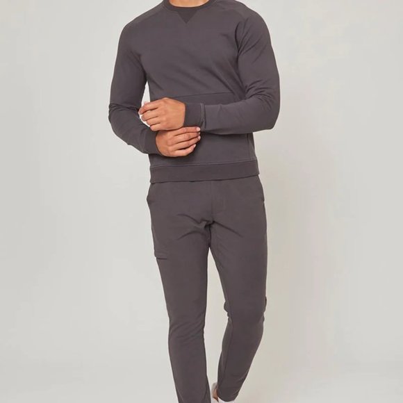 MPG Unwind Crew Neck Sweatshirt Pullover w/ Front Pocket - Asphalt - SIZE M NWOT - Picture 2 of 8